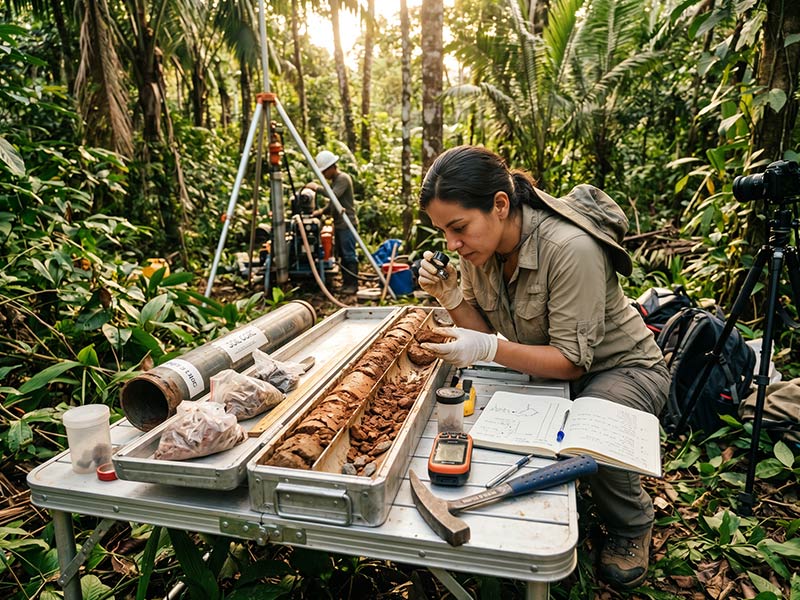 Estudio geológico de campo en Panamá